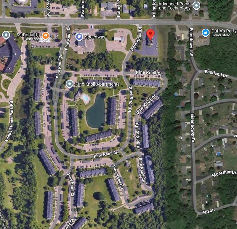 Pine Knoll Golf Course (The Knolls Golf Course) - Aerial Map Now Apartments
